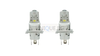 Диодни крушки за фарове с лупа CANBUS, H4 DC11-18V 40W 6200LM 6500K