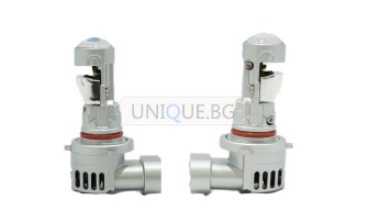 Диодни крушки за фарове с лупа CANBUS, 9006 40W 6200LM 6500K